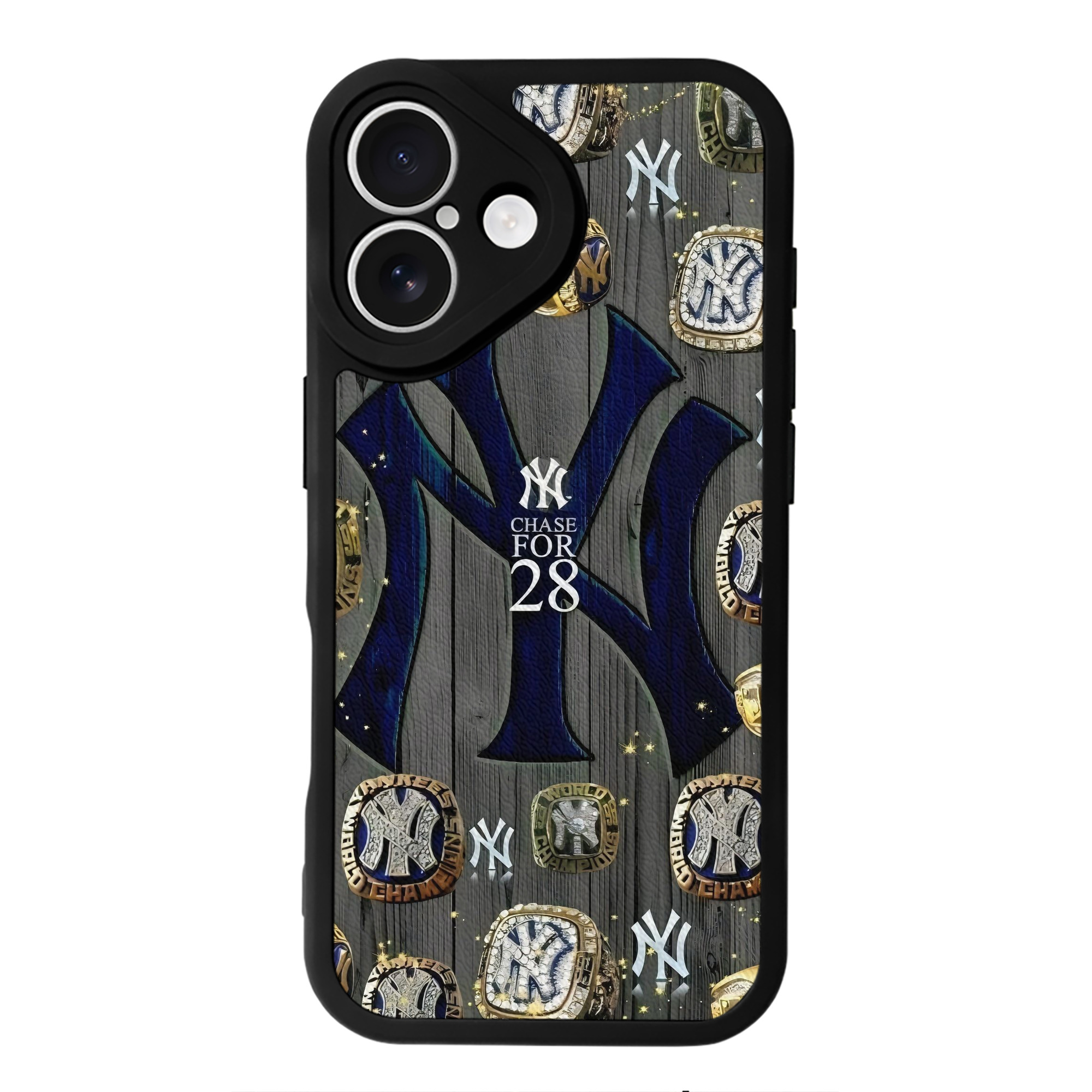 New York Yankees 209 IPhone 16 Silicone Leather Case – UV Print, Lambskin Texture – Perfect Fit, Wireless Charging Compatible, Scratch Resistant, Precise Cutouts – Stylish Protection For IPhone 16